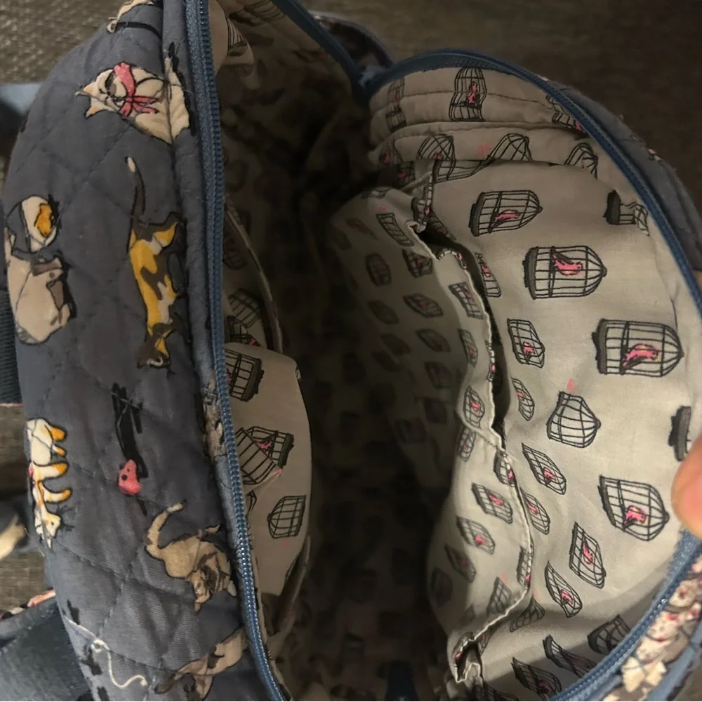 Vera Bradley Cat’s Meow Print Mini Backpack - Picture 4 of 5